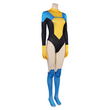 Invincible Terra Grayson Women Yellow Jumpsuit Cosplay Costume Outfits Halloween Carnival Suit