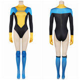 Invincible Terra Grayson Women Yellow Jumpsuit Cosplay Costume Outfits Halloween Carnival Suit