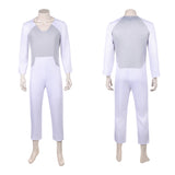 Invincible Thragg White Jumpsuit Cosplay Costume Outfit Halloween Carnival Suit