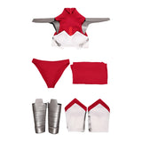 Invincible Universa Women Red and White Outfit Cosplay Costume Outfit Halloween Carnival Suit