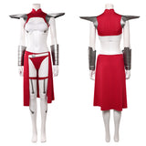 Invincible Universa Women Red and White Outfit Cosplay Costume Outfit Halloween Carnival Suit