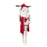 Invincible Universa Women Red and White Outfit Cosplay Costume Outfit Halloween Carnival Suit