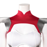 Invincible Universa Women Red and White Outfit Cosplay Costume Outfit Halloween Carnival Suit