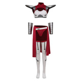 Invincible Universa Women Red Outfit Cosplay Costume Outfit Halloween Carnival Suit