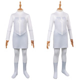 Invincible Viltrumite Kids Children White Jumpsuit Cosplay Costume Outfit Halloween Carnival Suit