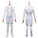 Invincible Viltrumite Kids Children White Jumpsuit Cosplay Costume Outfit Halloween Carnival Suit