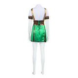 Isekai Slow Life Sarah Women Green Outfit Cosplay Costume Outfit Halloween Carnival Suit