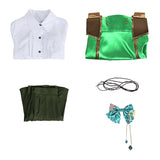Isekai Slow Life Sarah Women Green Outfit Cosplay Costume Outfit Halloween Carnival Suit