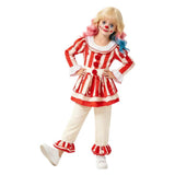It Pennywise Kids Children Red Clown Suit Cosplay Costume Outfit Halloween Carnival Suit