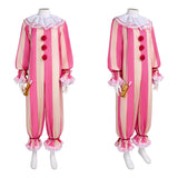 IT Pennywise Pink Outfit Cosplay Costume Outfit Halloween Carnival Suit