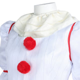 IT Pennywise Unisex White Outfit Cosplay Costume Outfit Halloween Carnival Suit