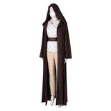 Jedi Master Indara Women Brown Outfit Cosplay Costume Outfits Halloween Carnival Suit
