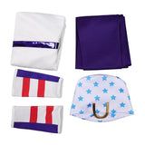 Johnny Joestar White Outfit Cosplay Costume Outfit Halloween Carnival Suit