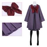 Kaiju Girl Caramelise Kuroe Akaishi Women Purple Outfit Cosplay Costume Outfit Halloween Carnival Suit