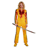 Kill Bill The Bride Women Yellow Training Outfit Cosplay Costume Outfit Halloween Carnival Suit
