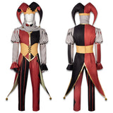 Kingdom of Marionettes Jestyn Red Clown Suit Cosplay Costume Outfit Halloween Carnival Suit