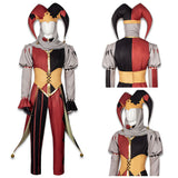 Kingdom of Marionettes Jestyn Red Clown Suit Cosplay Costume Outfit Halloween Carnival Suit