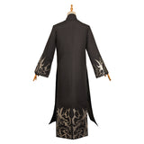 KPop Demon Hunters Jinu Saja Black Top Coat Set Cosplay Costume Outfits Halloween Carnival Suit