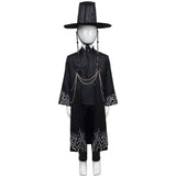 KPop Demon Hunters Jinu Saja Kids Children Black Outfit With Hat Cosplay Costume