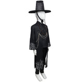 KPop Demon Hunters Jinu Saja Kids Children Black Outfit With Hat Cosplay Costume
