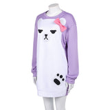 KPop Demon Hunters Mira Purple Pajamas Cosplay Costume Outfits Halloween Carnival Suit