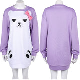 KPop Demon Hunters Mira Purple Pajamas Cosplay Costume Outfits Halloween Carnival Suit