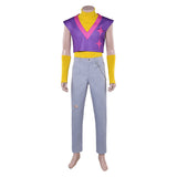 KPop Demon Hunters Mystery Purple Top Vest Pants Full Set Outfit Cosplay Costume