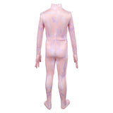 KPop Demon Hunters Rumi Kids Children Pink Demonic Patterns Jumpsuit Cosplay Costume