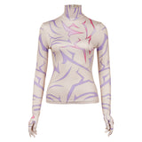 KPop Demon Hunters Rumi Purple Demonic Patterns Top Cosplay Costume Outfits Halloween Carnival Suit