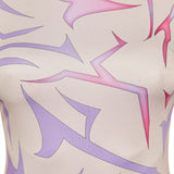 KPop Demon Hunters Rumi Purple Demonic Patterns Top Cosplay Costume Outfits Halloween Carnival Suit