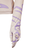 KPop Demon Hunters Rumi Purple Demonic Patterns Top Cosplay Costume Outfits Halloween Carnival Suit