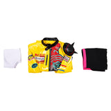 KPop Demon Hunters Rumi Yellow Leather Outfit Cosplay Costume Outfits Halloween Carnival Suit