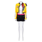 KPop Demon Hunters Rumi Yellow Leather Outfit Cosplay Costume Outfits Halloween Carnival Suit