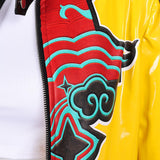 KPop Demon Hunters Rumi Yellow Leather Outfit Cosplay Costume Outfits Halloween Carnival Suit