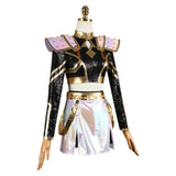 KPop Demon Hunters Zoey Women Black Outfit Cosplay Costume Outfits Halloween Carnival Suit