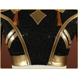 KPop Demon Hunters Zoey Women Black Outfit Cosplay Costume Outfits Halloween Carnival Suit