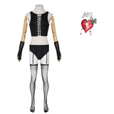 The Rocky Horror Picture Show Dr. Frank-N-Furter Black Outfit Cosplay Costume Outfit Halloween Carnival Suit