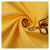 La La Land Mia Women Yellow Printed Dress Cosplay Costume Outfit Halloween Carnival Suit