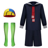 La Llorona Quico Blue Outfit Cosplay Costume Outfit Halloween Carnival Suit