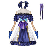 LABUBU Women Purple Lolita Dress Cosplay Costume Outfit Halloween Carnival Suit
