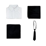 Limbus Company Rien Black Suit Cosplay Costume Outfit Halloween Carnival Suit