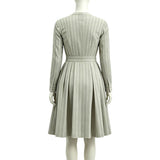 Little House on the Prairie Caroline Women Gray Dress Cosplay Costume Outfit Halloween Carnival Suit