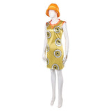 Live-Action Miss Valentine Women Yellow Dress Cosplay Costume Outfit Halloween Carnival Suit