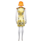 Live-Action Miss Valentine Women Yellow Dress Cosplay Costume Outfit Halloween Carnival Suit