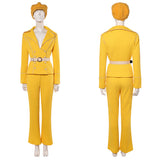 Live-Action Miss Valentine Women Yellow Outfit Cosplay Costume Outfit Halloween Carnival Suit