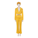 Live-Action Miss Valentine Women Yellow Outfit Cosplay Costume Outfit Halloween Carnival Suit