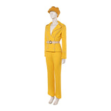 Live-Action Miss Valentine Women Yellow Outfit Cosplay Costume Outfit Halloween Carnival Suit