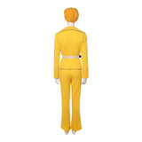 Live-Action Miss Valentine Women Yellow Outfit Cosplay Costume Outfit Halloween Carnival Suit
