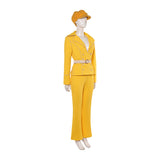 Live-Action Miss Valentine Women Yellow Outfit Cosplay Costume Outfit Halloween Carnival Suit