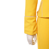 Live-Action Miss Valentine Women Yellow Outfit Cosplay Costume Outfit Halloween Carnival Suit